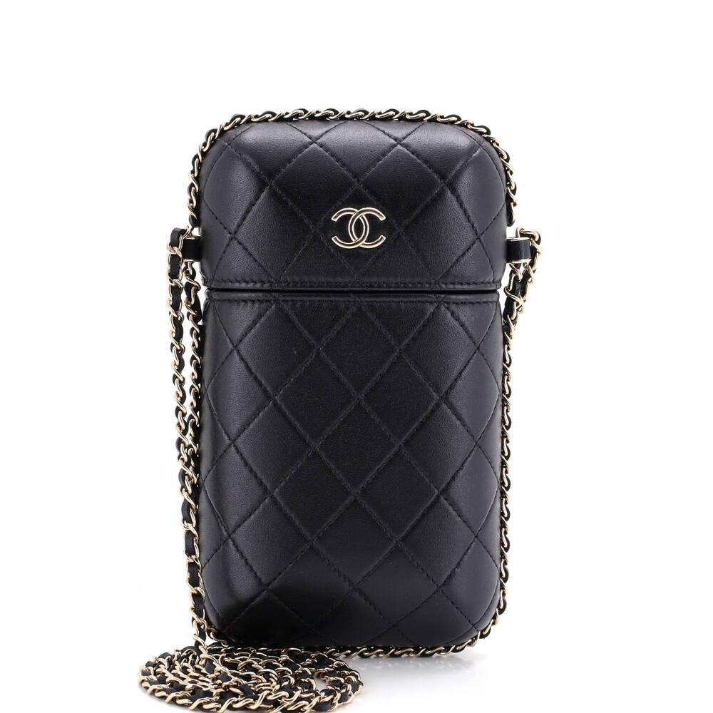 Chanel Chain Around Phone Holder Box Crossbody